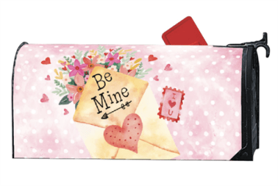 Valentine Flowers MailWraps Mailbox Cover