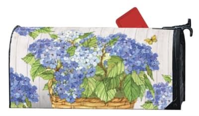 Hydrangea Basket MailWraps Mailbox Cover