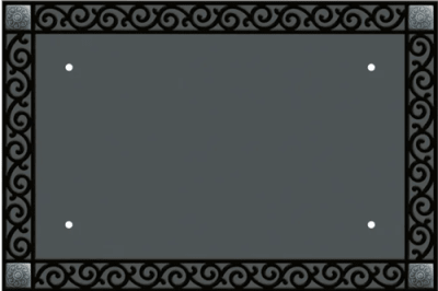 Decorative Original Scroll Doormat Tray