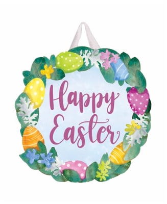 Easter Wreath PVC Door Decor