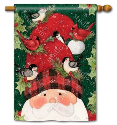 Lumberjack Santa BreezeArt Standard House Flag