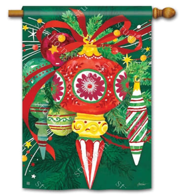 Merry and Bright BreezeArt Standard House Flag