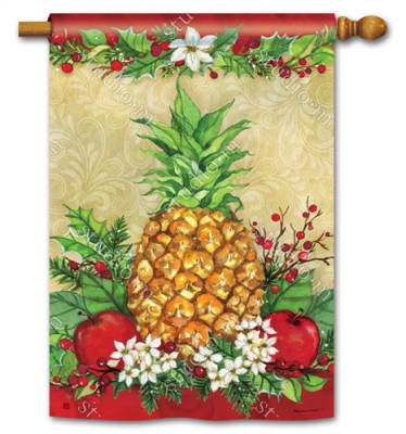 Holiday Pineapple BreezeArt Standard House Flag