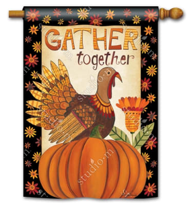 Gather Together BreezeArt Standard House Flag