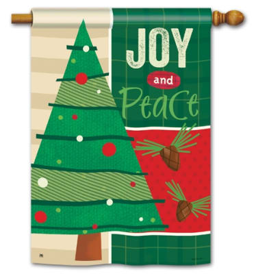 Joy and Peace BreezeArt Standard House Flag