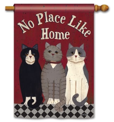 Kitties at Home BreezeArt Standard House Flag