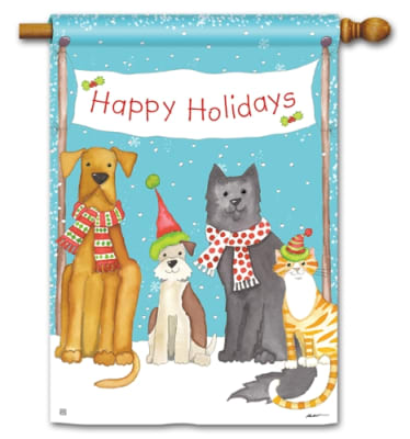 Pet Holiday BreezeArt Standard House Flag