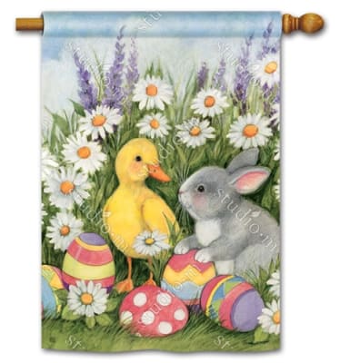 Easter Babies BreezeArt Standard House Flag