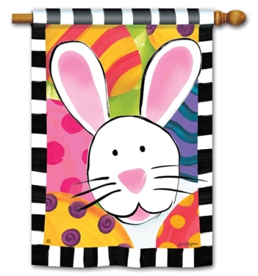 Time To Hide The Eggs BreezeArt Standard House Flag