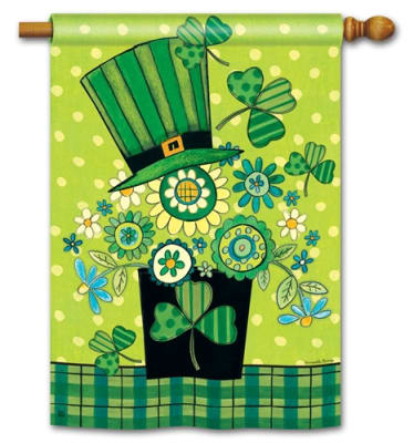 Blooming Irish BreezeArt Standard House Flag