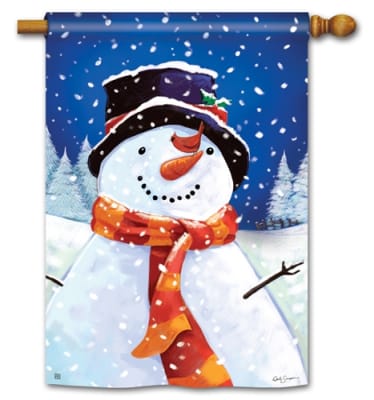 I Love Winter BreezeArt Standard House Flag