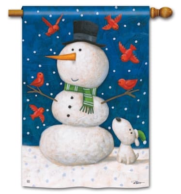 Winter Pals BreezeArt Standard House Flag