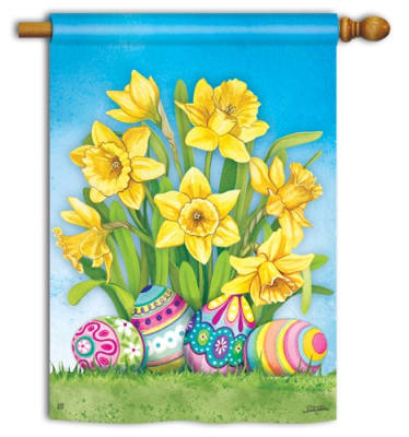 Easter Daffodils BreezeArt Standard House Flag