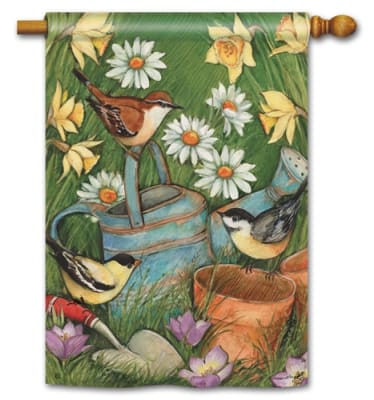 Garden Visit BreezeArt Standard House Flag