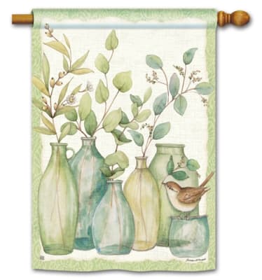 Eucalyptus Vases BreezeArt Standard House Flag