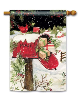 Christmas Delivery BreezeArt Standard House Flag