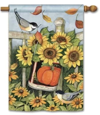 Left for the Birds BreezeArt Standard House Flag