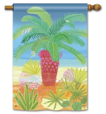 Pretty Palm Decorative Sandard House Flag