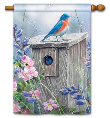 Bluebird Lookout BreezeArt Standard House Flag