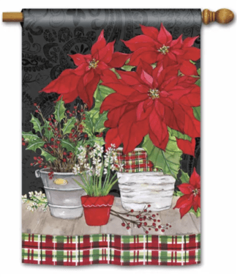 Holiday Gathering BreezeArt Standard House Flag