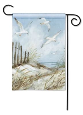 Path to The Beach BreezeArt Garden Flag