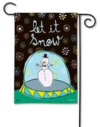 Snow Globe BreezeArt Garden Flag