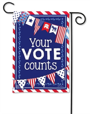 Your Vote Counts BreezeArt Decorative Garden Flag