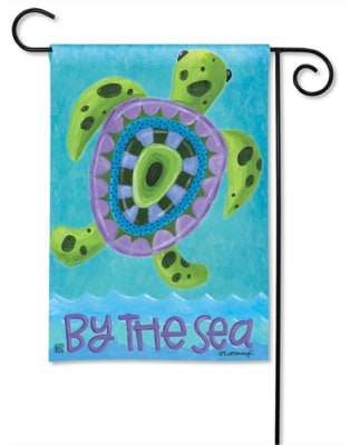 Turtle by the Sea BreezeArt Garden Flag