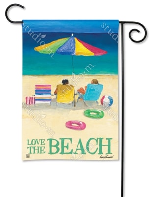 Love The Beach BreezeArt Garden Flag