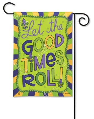 Let the Good Times Roll BreezeArt Garden Flag