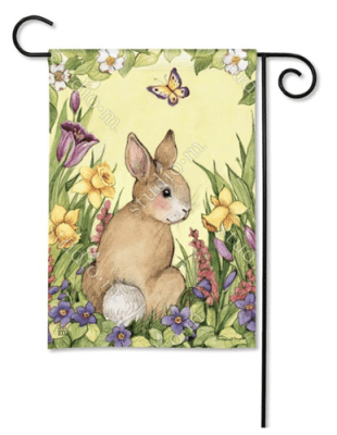 Springtime Bunny BreezeArt Garden Flag