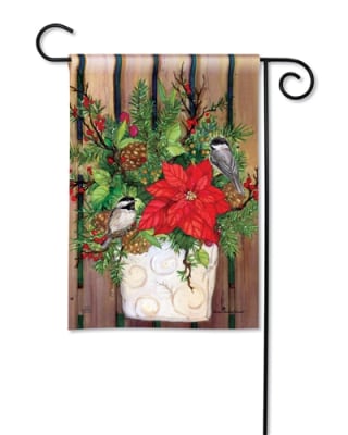 Chickadee Greeters BreezeArt Garden Flag
