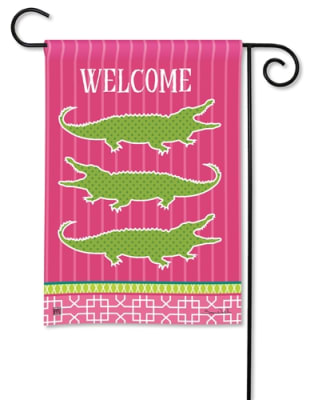 Coastal Gator BreezeArt Garden Flag
