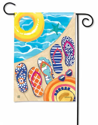 Flip Flops BreezeArt Garden Flag