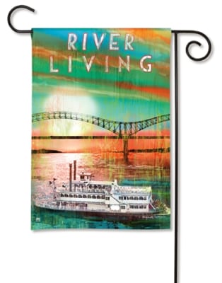 Riverboat Decorative Garden Flag