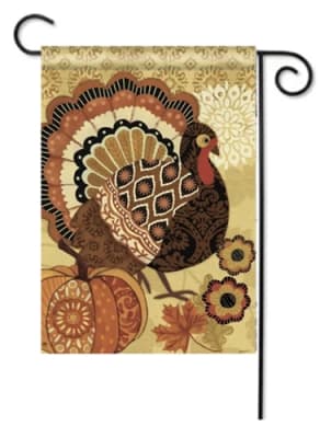 Turkey Time  BreezeArt Garden Flag