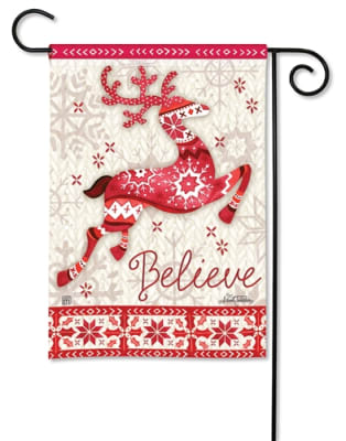 Nordic Deer BreezeArt Garden Flag