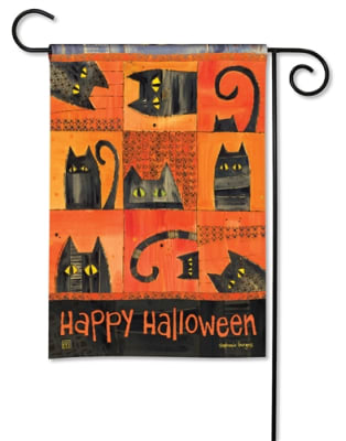 Halloween Cats BreezeArt Garden Flag