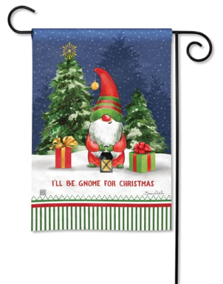 Gnome for Christmas BreezeArt Garden Flag