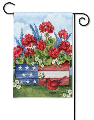 Patriotic Planter Box BreezeArt Garden Flag