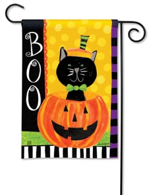 Boo Kitty BreezeArt Garden Flag