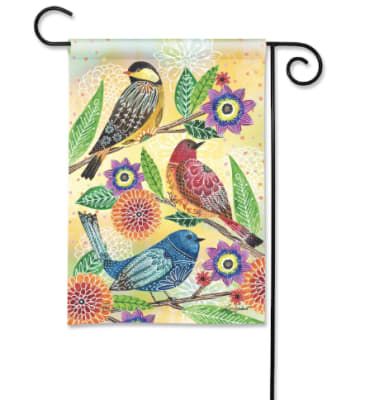 Bird Song BreezeArt Garden Flag