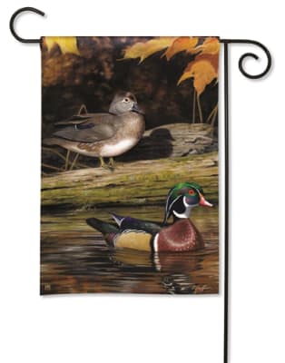 Wood Duck BreezeArt Garden Flag