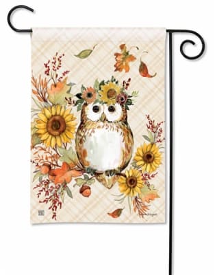 Autumn Owl BreezeArt Garden Flag