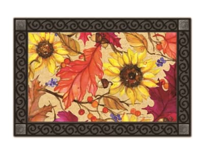 Sunflower Splendor MatMates Decorative Doormat