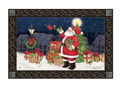 Hometown Santa MatMates Decorative Doormat