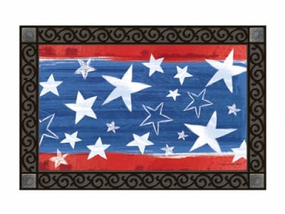 Patriotic Stars MatMates Decorative Doormat