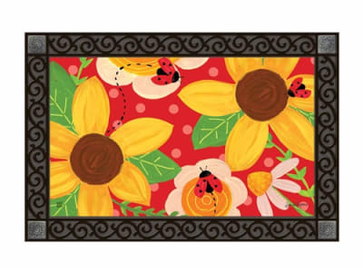 Bugs and Blooms MatMates Decorative Doormat