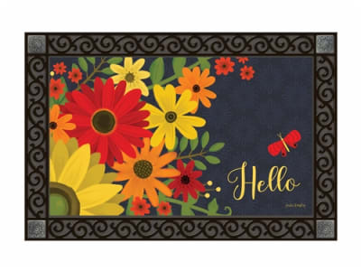 Gerbera Garden  MatMates Decorative Doormat
