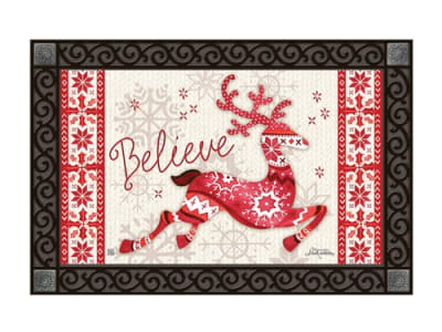 Nordic Deer MatMates Decorative Doormat